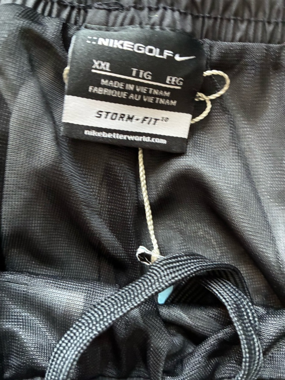 Nike Golf Storm-FIT Rain Pants Black XXL NWOT Waterproof - Picture 2 of 4